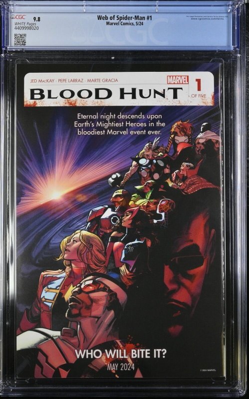 Web of Spider-Man #1 CGC 9.8 Greg Capullo Cover A Marvel 2024