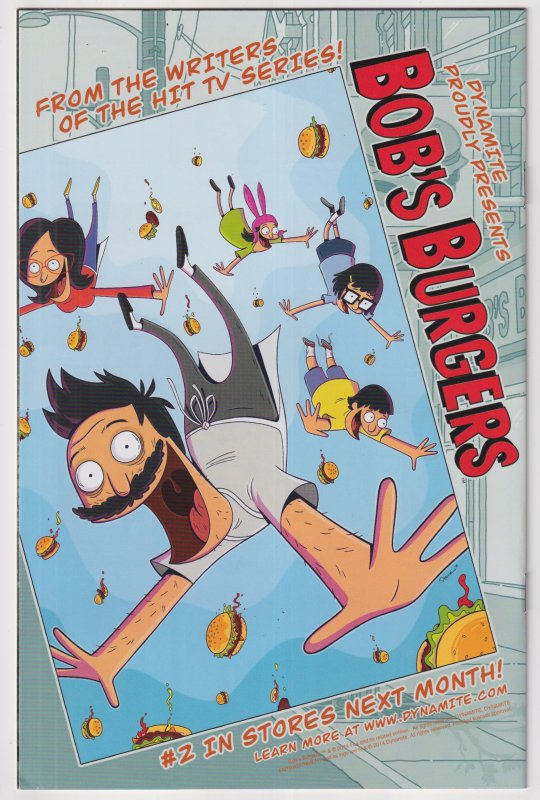 Bob's Burgers #1 Variant Cover (2014) Bob's Burgers
