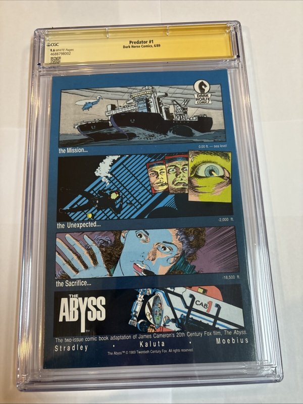 Predator (1989) # 1 (CGC 9.6 SS) Signed & Sketch Sam De La Rosa • 1st Print