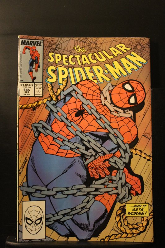 The Spectacular Spider-Man #145 Newsstand Edition (1988)