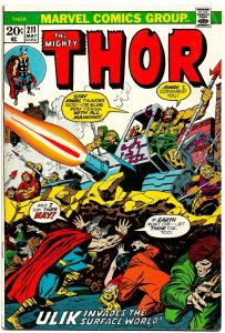 THOR #210 & #211 (1973) 6.0 FN The Return of ULIK the TROLL!  John Buscema!