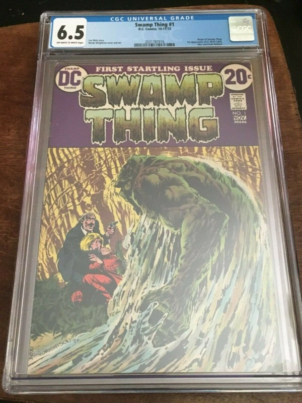 SWAMP THING #1 CGC 6.5 - FN+ FIRST APPEARANCE OF ALEC HOLLAND - BRONZE AGE KEY