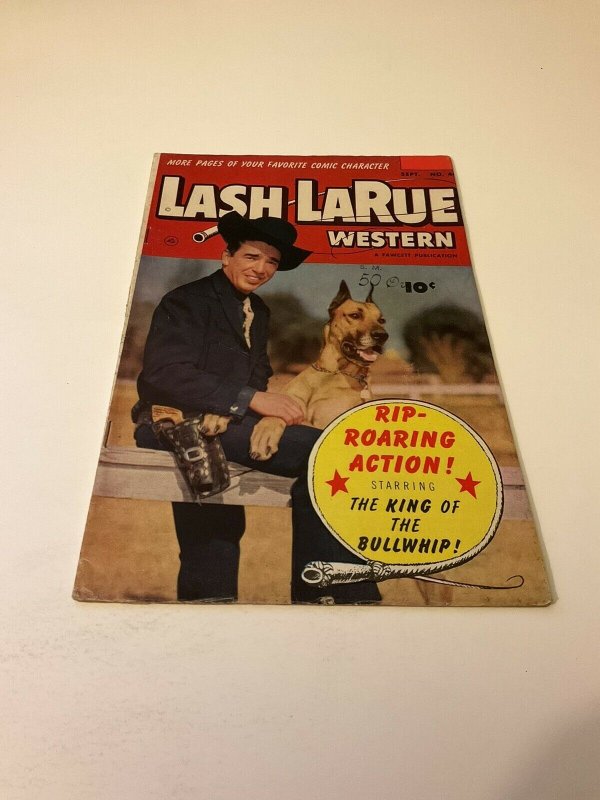 Lash LaRue Western 44 Vg Very Good 4.0 Fawcett