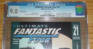 Ultimate Fantastic Four #21 CGC 9.0 variant - 1st appearance marvel zombies