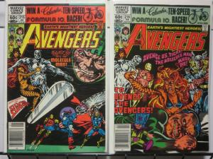 AVENGERS 215-216  VS MOLECULE MAN  SILVER SURFER APP