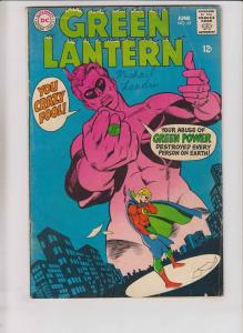 Green Lantern #61 VG june 1968 - mike friedrich - gil kane - silver age dc comic