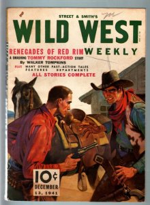 WILD WEST WEEKLY 12/31/1941-WESTERN PULP-STREET & SMITH FN