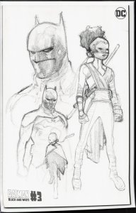 Batman Black & White #3 Second Print Cover (2021)