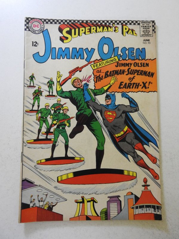 Superman's Pal, Jimmy Olsen #93 (1966) VG+ Condition 1/4 in spine split