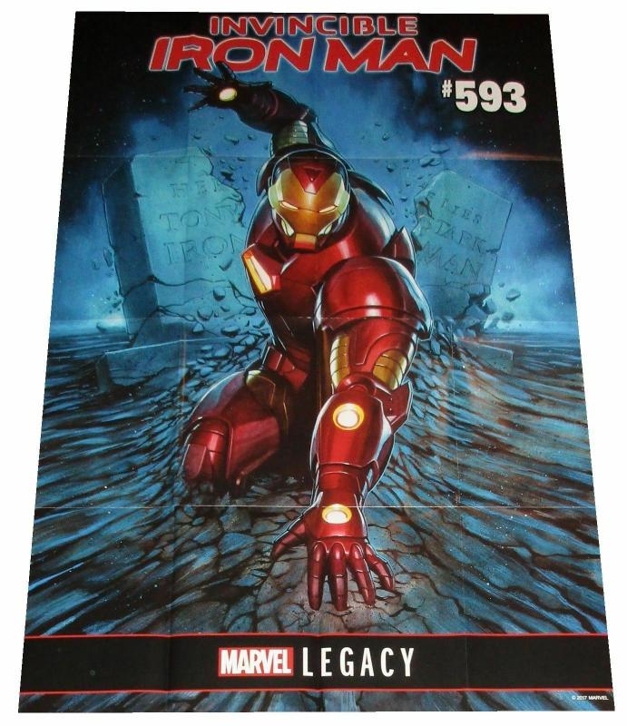 Marvel Legacy Iron Man #593 Folded Promo Poster (24 x 36) - New!