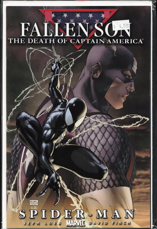 Fallen Son: The Death of Captain America #4 Michael Turner Cover (2007) Spide...