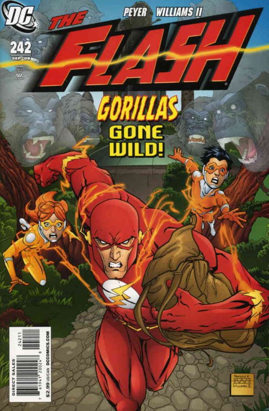 Flash (2nd Series) #242 VF/NM ; DC | Tom Peyer Gorillas Gone Wild