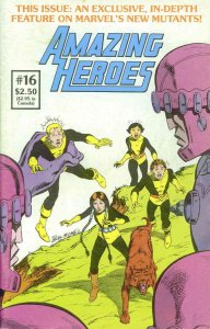 Amazing Heroes #16 VG ; Redbeard | low grade comic New Mutants