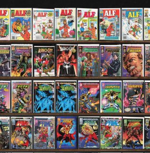 Huge Lot 140+ Comics with Prime, Alf, Shadowhawk, Firearm, Major Bummer & More!