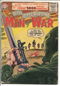 ALL AMERICAN MEN OF WAR #39-1956-WWII-DC-SILVER AGE-SGT ROCK-EASY CO-good/vg 