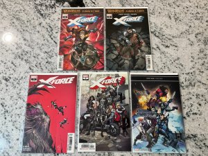 Lot Of 5 X-Force Marvel Comic Books # 1 2 3 4 5 NM 1st Prints X-Men  1 J434