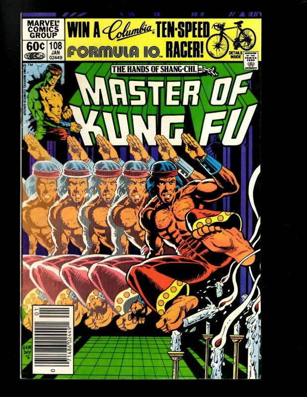 10 Master of Kung Fu Marvel Comics # 69 70 90 92 93 108 109 110 111 112 WS6