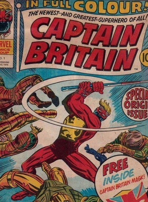 Captain Britain 1 UK Original  strict FN/VF+ 7.5 High-Grade 1st Captain Britain