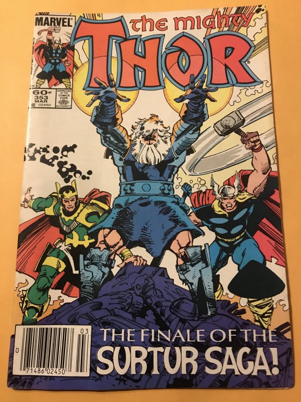 THE MIGHTY THOR #353 : Marvel 3/85 Fn/VF; Walt Simonson, Odin, Loki