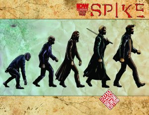 SPIKE #1 (2010) EVOLUTION OF SPIKE CON VARIANT WRAP COVER (NEAR MINT)