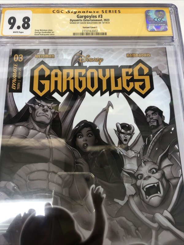 Gargoyles (2023) # 3 (CGC 9.8 SS) signed Nakayama • Census = 1 • Variant Cover I