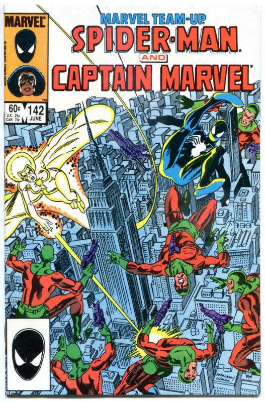 MARVEL TEAM-UP #142, NM-, Spider-man, Captain Marvel, 1972 1984  more in store