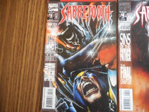 SABRETOOTH: DEATH HUNT # 1-4 !! MARK TEXEIRA COVER/ART WOW!!!