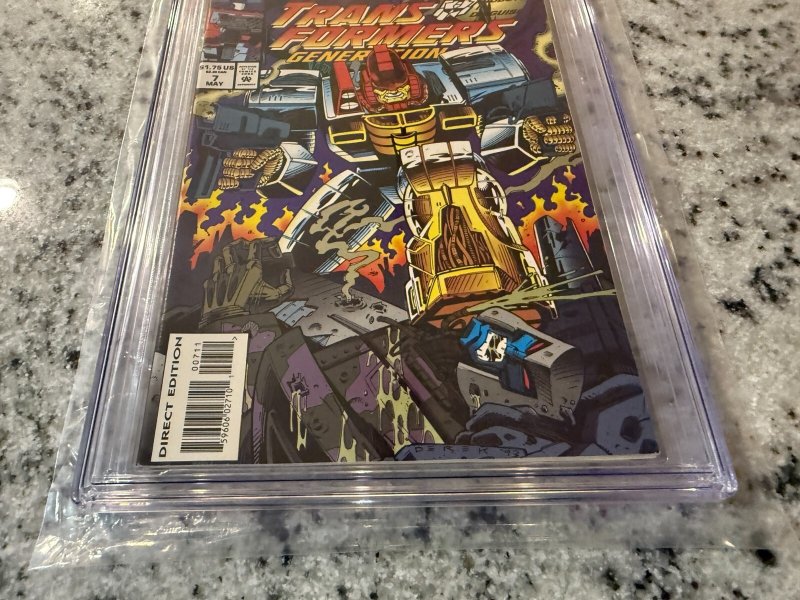 Transformers Generation 2 # 7 CGC Graded 9.0 Marvel Comic Book 1st Print JH37