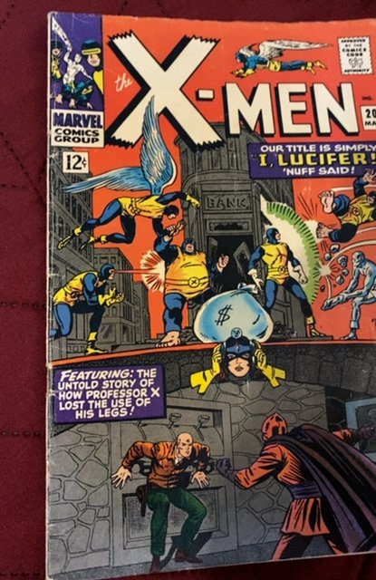 The X-Men #20 (1966) I Lucifer how professor lost his legs