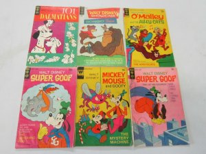 Disney Gold Key 15 Cent Comics 6 Different Books