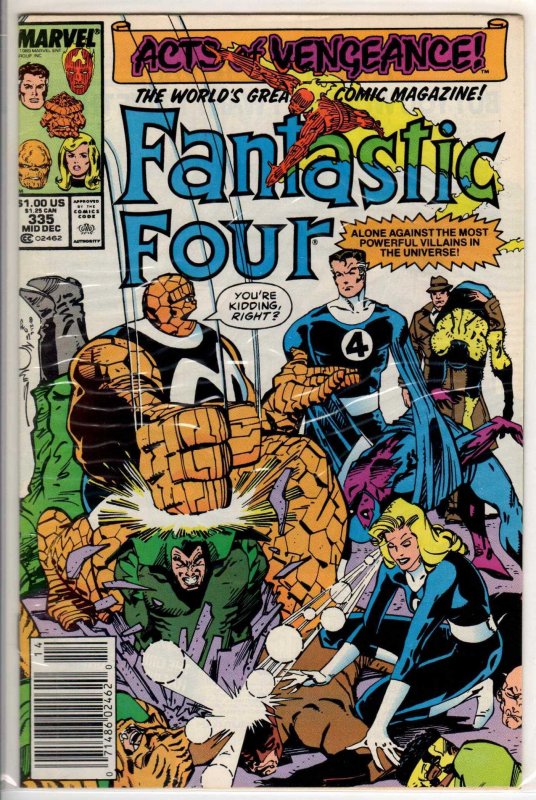 Fantastic Four #335 Newsstand Edition (1989) 8.0 VF