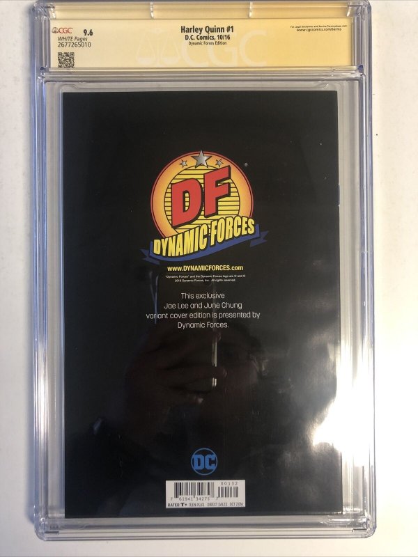 Harley Quinn (2016) #1 (CGC 9.6 SS WP) Signed Hardin,Conner &Palmiotti