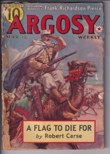 ARGOSY WEEKLY V280N2 (03/12/1938) FC detached no BC ow/complete nice pages