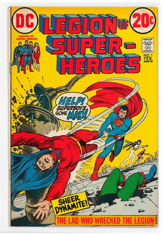 Legion of Super-Heroes (1973 1st series) #1-4 FN to VF+, complete series