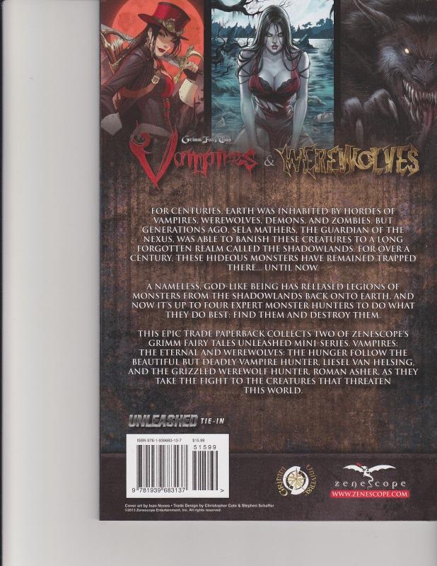 Vampires and Werewolves Trade Paperback TPB Unleashed GFT Zenescope