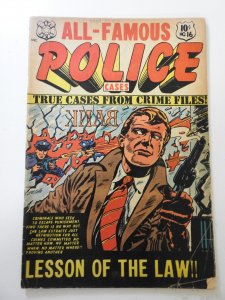 All-Famous Police Cases #16 (1954) VG Condition! L. B. Cole Art!