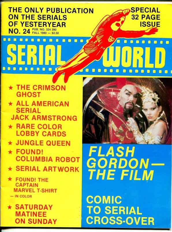 Serial World #24 1980-Jungle Queen-Crimson Ghost-Jack Armstrong-FN/VF