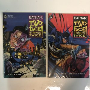 Batman: Two-Face Strikes Twice (1993) Complete Set Part 2•Book 1 & 2 (VF/NM) DC