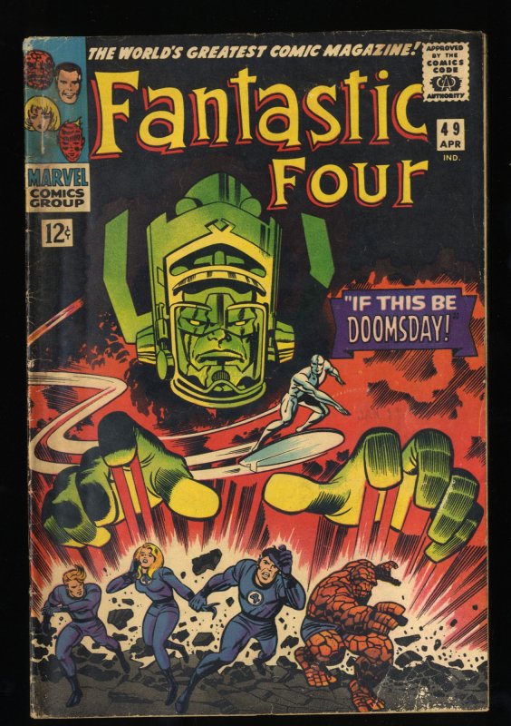 Fantastic Four #49 GD/VG 3.0 2nd Silver Surfer! 1st Full Galactus! Marvel Comics