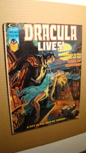 DRACULA LIVES 10 PAINTED COVER ART CREEPY EERIE VAMPIRELLA