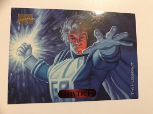 JUSTICE #61 card : 1994 Marvel Masterpieces, NM; Hilderbrandt art