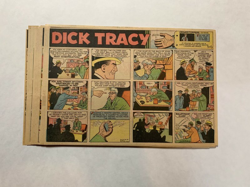 Dick Tracy Newspaper Comics Sundays 1962 InComplete Year 41 Total Great Shape!