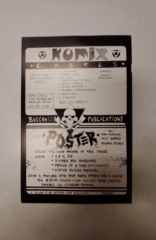 Blade #2 NM Buccaneer Comic Book J729