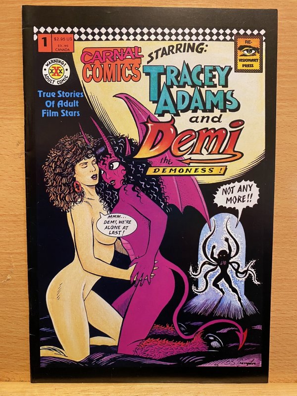 Carnal Comics Tracey Adams and Debbie the Demoness #1 (1995) VERY NICE!