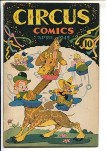 Circus #1 1945-1st issue-WWII era issue-Roly Poly-funny animals-FN-