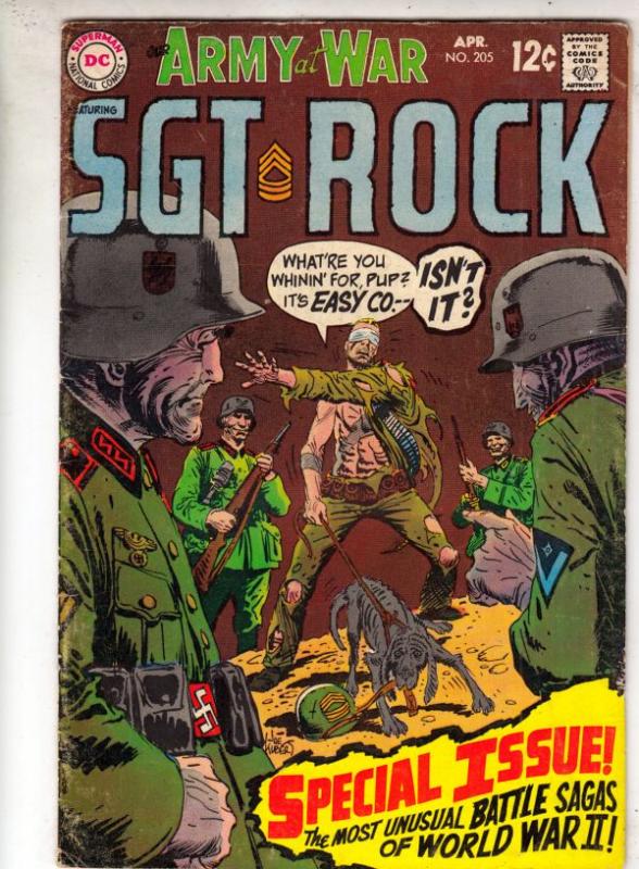 Our Army at War #205 (Apr-69) FN Mid-Grade Easy Company, Sgt. Rock