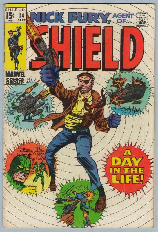 Nick Fury Agent of SHIELD 14 Sep 1969 VG+ (4.5)