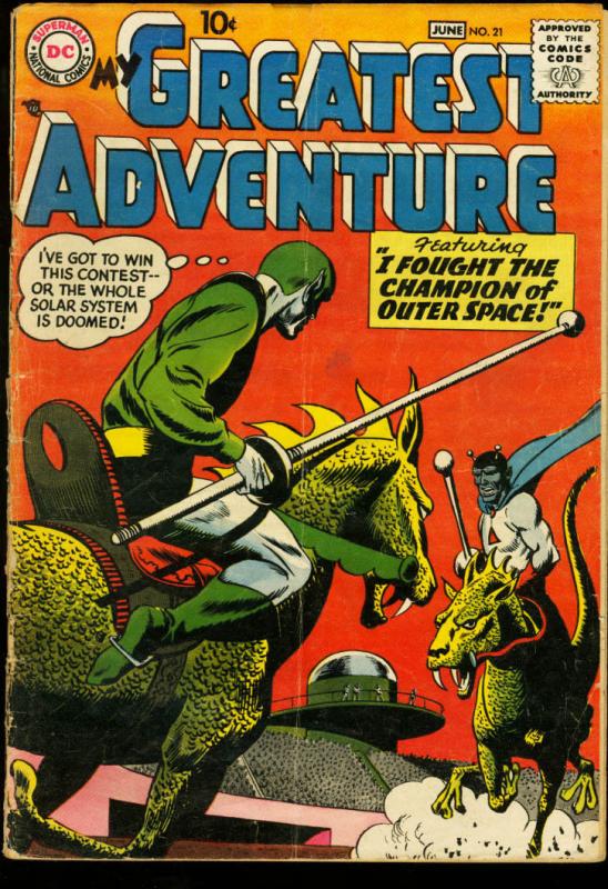 MY GREATEST ADVENTURE #21-JACK KIRBY ART-DC VG