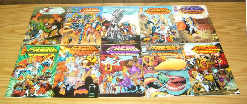 Freak Force #1-18 VF/NM complete series + variant - erik larsen - savage dragon