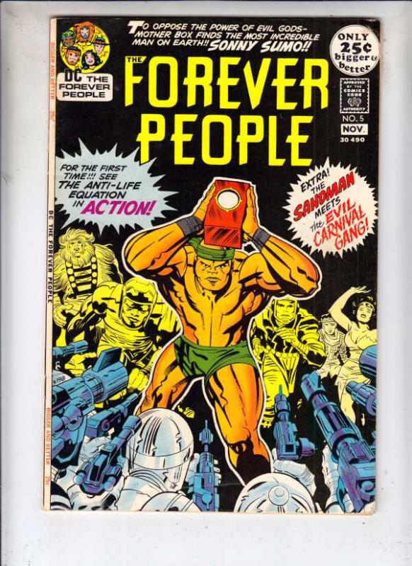 Forever People #5 (Nov-71) FN/VF Mid-High-Grade Big Bear, Beautiful Dreamer, ...